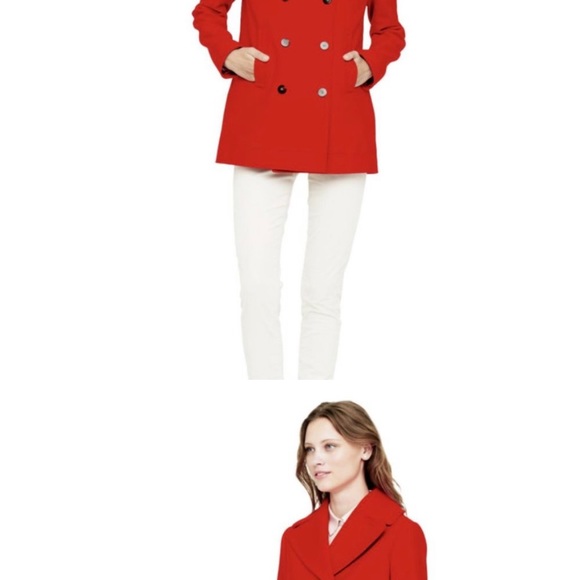 Club Monaco Italian wool double breasted pea coat - Picture 7 of 7